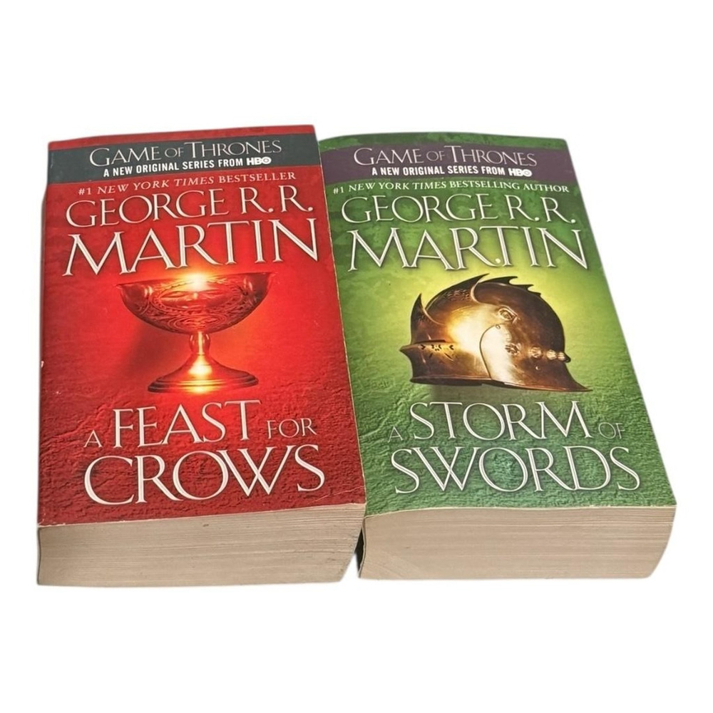 George R.R. Martin A Storm of Swords & A Feast for Crows Lot 2 Game of Thrones